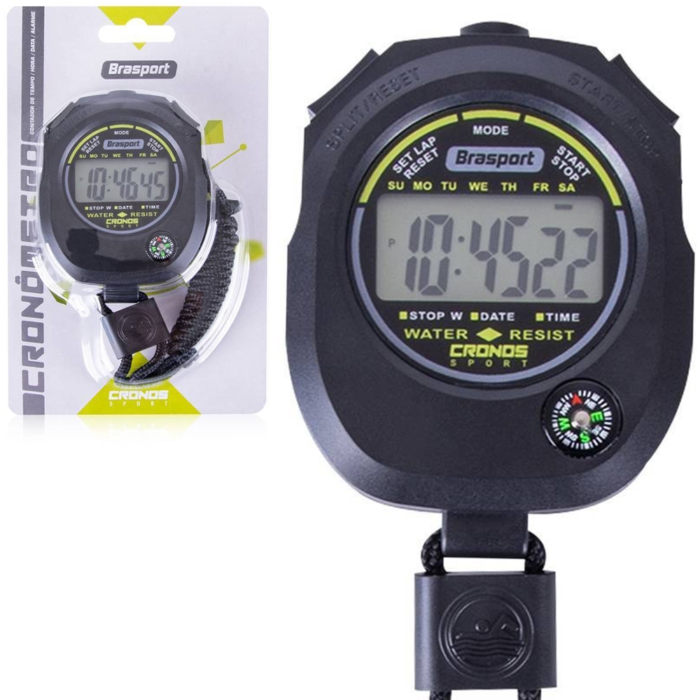 Cronômetro Digital com Bússola MBFit GB57600