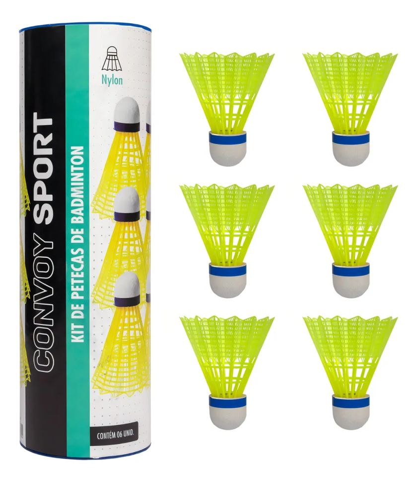 Peteca Badminton Convoy Fibra C/6 YS3717 ...