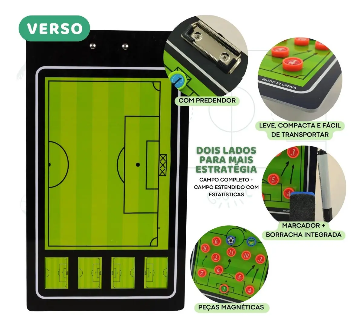 Prancheta Magnética Futebol Convoy YS27691